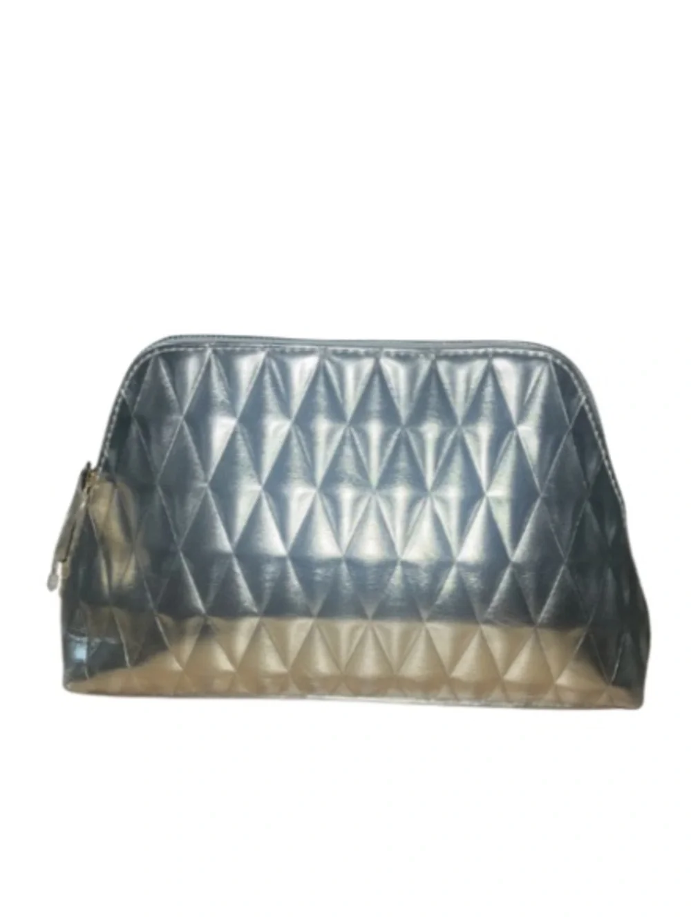 NWOT Jean Paul Gaultier Silver Quilted Cosmetic Pouch Bag
